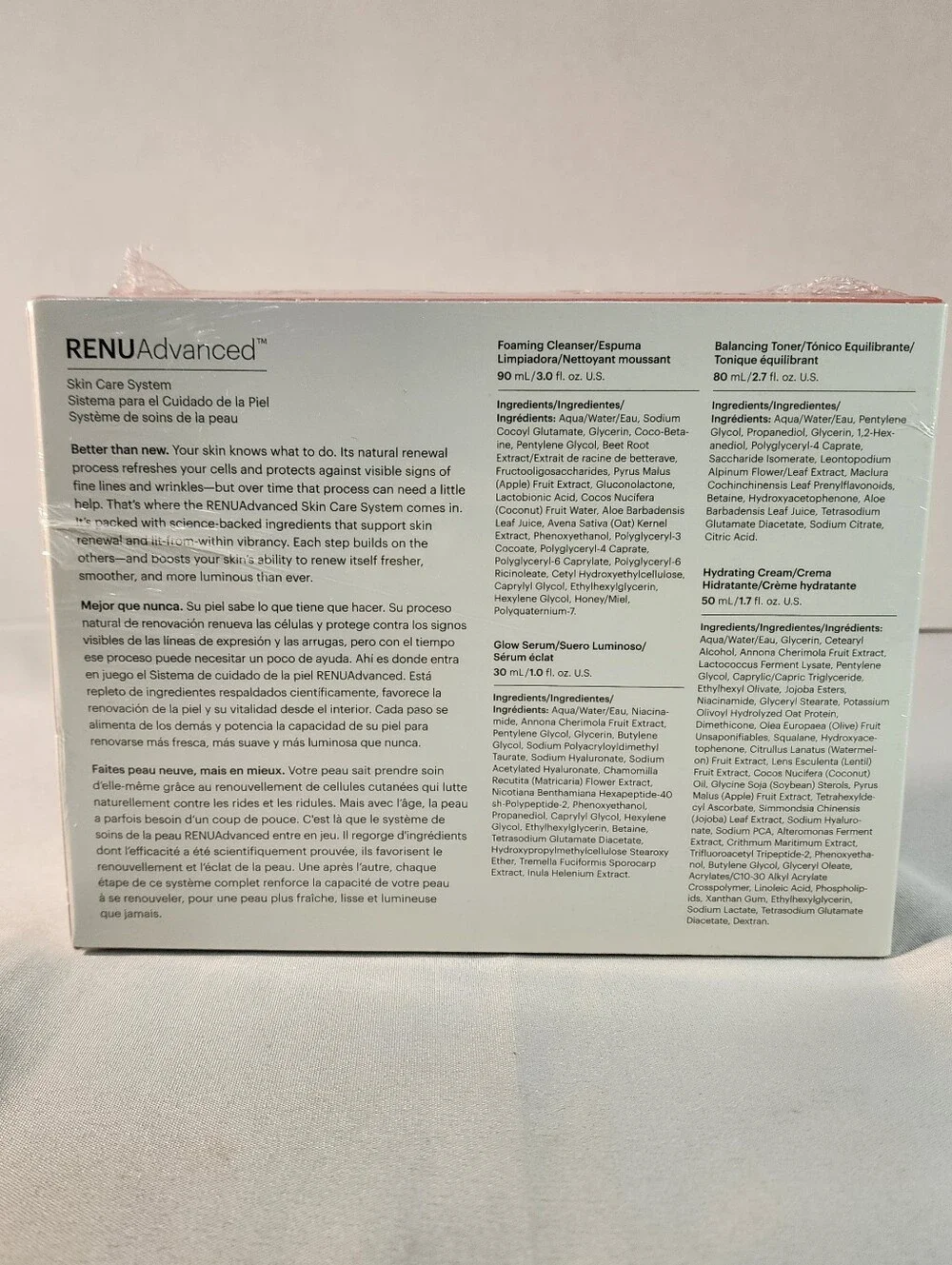 ASEA RENUAdvanced Hydrating Skin Care System - expires 05/27 Lot# K111225-4